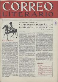Correo Literario : Arte y Letras Hispanoamericanas. Año IV, núm. 70, 15 de abril de 1953 | Biblioteca Virtual Miguel de Cervantes