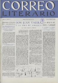Correo Literario : Arte y Letras Hispanoamericanas. Año IV, núm. 74, 15 de junio de 1953 | Biblioteca Virtual Miguel de Cervantes