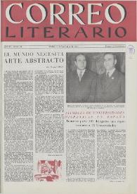 Correo Literario : Arte y Letras Hispanoamericanas. Año IV, núm. 83, 1 de noviembre de 1953 | Biblioteca Virtual Miguel de Cervantes