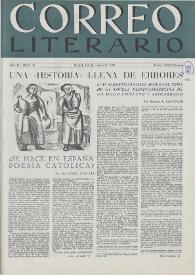 Correo Literario : Arte y Letras Hispanoamericanas. Año IV, núm. 85, 1 de diciembre de 1953 | Biblioteca Virtual Miguel de Cervantes