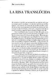 La risa translúcida

 / por Giovanna Rivero | Biblioteca Virtual Miguel de Cervantes