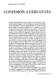 Confesión a Cervantes / por Ernesto Pérez Zúñiga | Biblioteca Virtual Miguel de Cervantes
