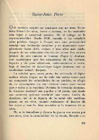 Saint-John Perse  / L. de L. | Biblioteca Virtual Miguel de Cervantes