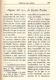 "Signos del ser", de Emilio Prados  / L. de L.  | Biblioteca Virtual Miguel de Cervantes