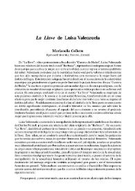"La Llave" de Luisa Valenzuela / Marianella Collette | Biblioteca Virtual Miguel de Cervantes