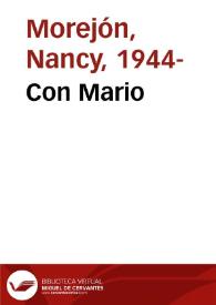 Con Mario / Nancy Morejón | Biblioteca Virtual Miguel de Cervantes