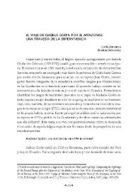 El viaje de Isabela Godin por el Amazonas: Una travesía de la supervivencia / Carla Almanza | Biblioteca Virtual Miguel de Cervantes