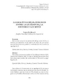 "La saga/fuga de J.B.": diálogos entre la literatura, la historia y los mitos 
 / Regina Kohlrausch  | Biblioteca Virtual Miguel de Cervantes
