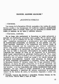 Más información sobre ¡Audiencia pública! / Manuel Alonso Alcalde