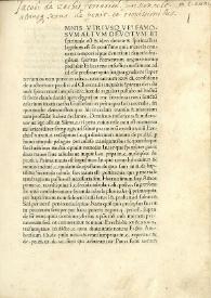 Canon, omnis utriusque sexus disputatum ac repetitum | Biblioteca Virtual Miguel de Cervantes