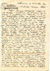 Más información sobre Carta de Miguel de Unamuno a Jose Enrique Rodó. Salamanca, 13 de diciembre de 1900