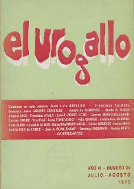 El Urogallo : revista literaria y cultural. Año VI, núm. 34, julio-agosto 1975 | Biblioteca Virtual Miguel de Cervantes