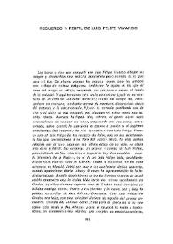 Recuerdo y perfil de Luis Felipe Vivanco    / José A. Muñoz Rojas   | Biblioteca Virtual Miguel de Cervantes