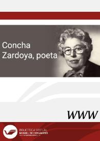Concha Zardoya, poeta / directora Elia Saneleuterio  | Biblioteca Virtual Miguel de Cervantes