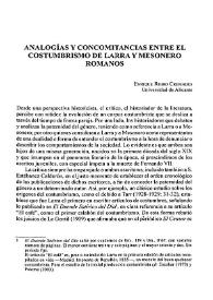 Analogías y concomitancias entre el costumbrismo de Larra y Mesonero / Enrique Rubio Cremades | Biblioteca Virtual Miguel de Cervantes