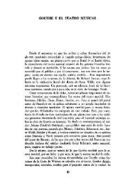 Goethe y el teatro musical   / Fernando Fraga    | Biblioteca Virtual Miguel de Cervantes