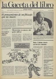 La Gaceta del Libro : periódico quincenal. Núm. 6, junio 1984 | Biblioteca Virtual Miguel de Cervantes