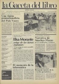 La Gaceta del Libro : periódico quincenal. Núm. 15, enero 1985 | Biblioteca Virtual Miguel de Cervantes