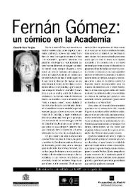 Fernán Gómez, un cómico en la Academia   / Eduardo Haro Tecglen | Biblioteca Virtual Miguel de Cervantes