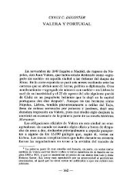 Valera y Portugal  / Cyrus C. Decoster   | Biblioteca Virtual Miguel de Cervantes