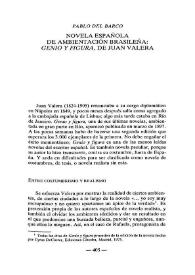 Novela española de ambientación brasileña: "Genio y figura" de Juan Valera  / Pablo del Barco  | Biblioteca Virtual Miguel de Cervantes