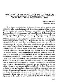 Los cuentos maravillosos de los Valera : coincidencias y desencuentros  / Juan Molina Porras  | Biblioteca Virtual Miguel de Cervantes