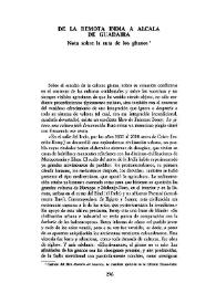 De la remota India a Alcalá de Guadaira. Nota sobre la ruta de los gitanos / Félix Grande  | Biblioteca Virtual Miguel de Cervantes