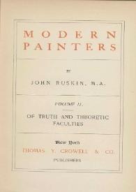 Modern painters. Volume II / by John Ruskin. M. A. | Biblioteca Virtual Miguel de Cervantes
