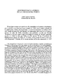 "Mandrágora" o la pereza de la vanguardia tardía  / José Carlos Rovira | Biblioteca Virtual Miguel de Cervantes