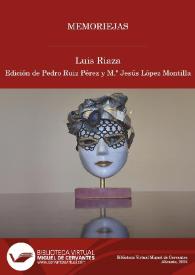 Más información sobre  Memoriejas / Luis Riaza ; Pedro Ruiz Pérez y M.ª Jesús López Montilla