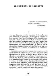 El presente es perpetuo  / Sabas Martín Fuentes  | Biblioteca Virtual Miguel de Cervantes
