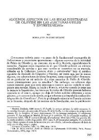 Más información sobre Algunos aspectos de las ideas ilustradas de Olavide en las "Lecturas útiles y entretenidas" / María José Alonso Seoane