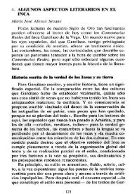 Más información sobre Algunos aspectos literarios en el Inca / María José Alonso Seoane
