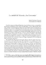 La ciudad de Valencia y las Germanías / Rafael Narbona Vizcaíno | Biblioteca Virtual Miguel de Cervantes