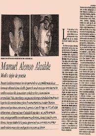 Más información sobre Manuel Alonso Alcalde. Medio siglo de poesía / María Teresa Escalada Buitrón