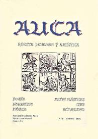 Auca : revista literaria y artística. Núm. 0, febrero 2004 | Biblioteca Virtual Miguel de Cervantes