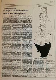 Más información sobre Tras la muerte del poeta y dramaturgo los amigos de Manuel Alonso Alcalde hablan de su ser poético y humano  / A. F. Márquez, V. Ovejero