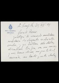 Más información sobre Carta de Alonso Zamora Vicente a José Carlos Rovira. La Granjilla (Madrid), 21 de diciembre de 1995