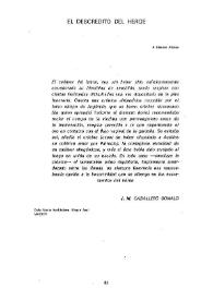 El descrédito del héroe / J. M. Caballero Bonald | Biblioteca Virtual Miguel de Cervantes