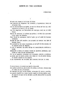 Estirpe en tres leyendas / Rafael Soto Vergés | Biblioteca Virtual Miguel de Cervantes