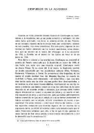 Cienfuegos en la Academia / José Luis Cano | Biblioteca Virtual Miguel de Cervantes