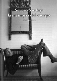 Más información sobre Severo Sarduny: la memoria del cuerpo / Por Manuel Alberca