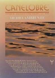 Canelobre, 27 (otoño-invierno 1993). Medio ambiente / director Miguel Ángel Lozano Marco ; coordinado por Antonio Estévez Rubio | Biblioteca Virtual Miguel de Cervantes