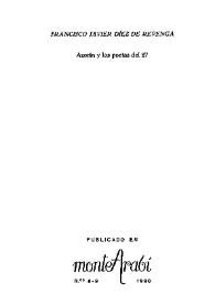 Azorín y los poetas del 27 / Francisco Javier Díez de Revenga | Biblioteca Virtual Miguel de Cervantes