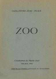 Zoo / Guillermo Díaz-Plaja | Biblioteca Virtual Miguel de Cervantes