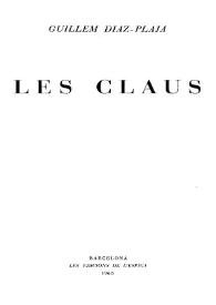  Les claus / Guillem Díaz-Plaja | Biblioteca Virtual Miguel de Cervantes