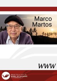Marco Martos / directoras Eva Valero Juan, Esther Soro Cuesta | Biblioteca Virtual Miguel de Cervantes