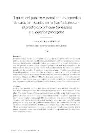 El gusto del público español por las comedias de carácter histórico en la España barroca - "El prodigioso príncipe transilvano" y "El príncipe prodigioso" / Oana Andreia Sambrian | Biblioteca Virtual Miguel de Cervantes
