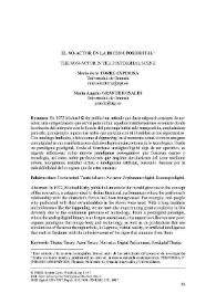 El no-actor en la escena posdigital / Mario de la Torre-Espinosa, María Ángeles Grande Rosales | Biblioteca Virtual Miguel de Cervantes