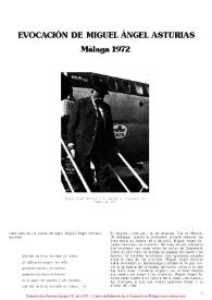 Evocación de Miguel Ángel Asturias. Málaga 1972 / Manuel Alvar | Biblioteca Virtual Miguel de Cervantes